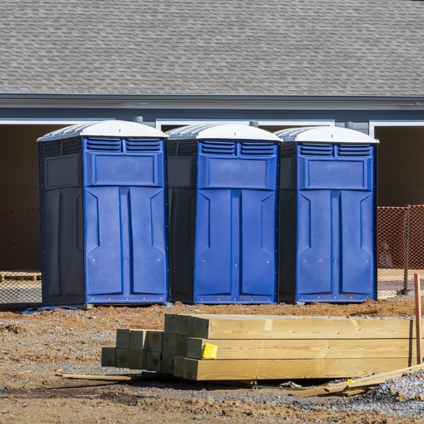 how often are the portable restrooms cleaned and serviced during a rental period in Stuyvesant Falls NY